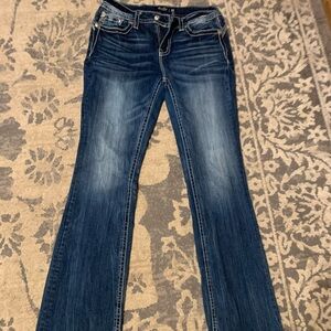 Miss Me Dark Blue Flare Jeans
